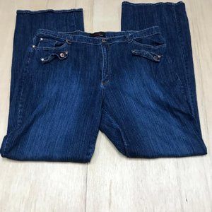 hottie bootcut jeans women blue size 24 plus